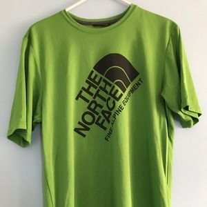 brand new green north face shirt